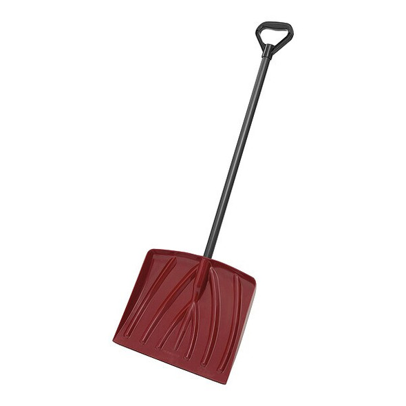 Snow Shovel, 12 in W x Plastic Blade, 26 in L Steel Handle