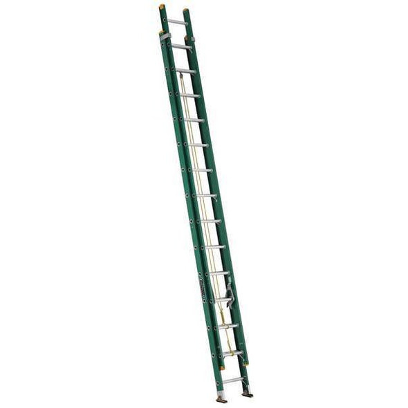 Louisville 28 ft Fiberglass Extension Ladder, 225 lb Load Capacity FE0628
