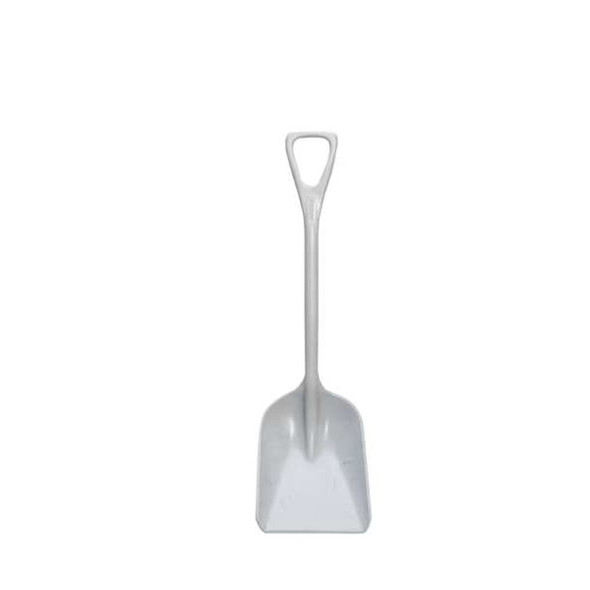 Hygienic Square Point Shovel, Polypropylene Blade, 37-1-2 in L, Green  6981MD2