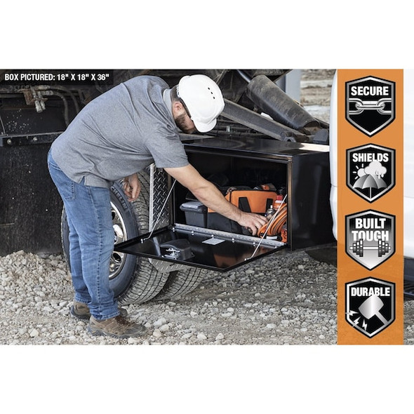 Buyers Products Underbody Truck Box,24 in. W,24 in. D 1704300 Buyers Products Underbody Truck Box,24 in. W,24 in. D 1704300