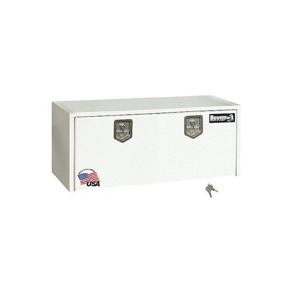 Buyers Products 18x18x48 Inch White Steel Underbody Truck Box 1702410