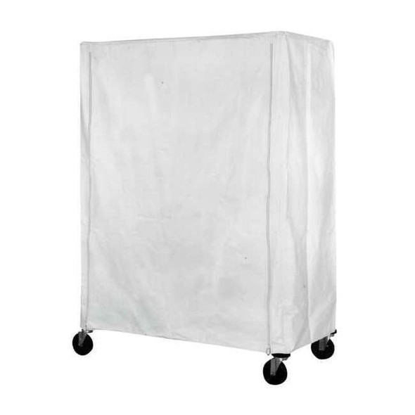 Eagle Group Cart Cover,60x24x63,White,Nylon,Zipper CZC-63-2460