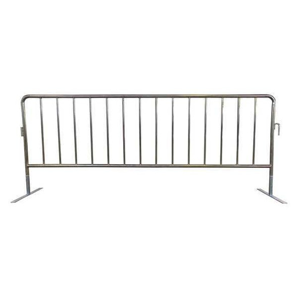 Manufacturer Varies Crowd Control Barrier, Silver, No Legend, Zinc Plated 31DW18