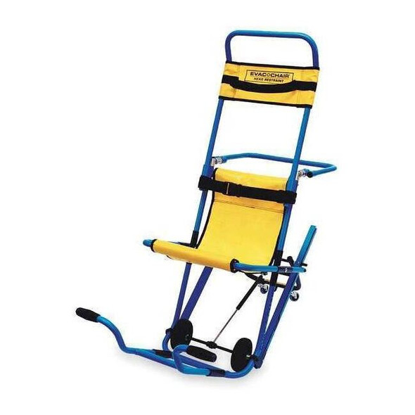 Evac-Chair Stair Chair,400 lb,Blue,Yellow,23" W 600H