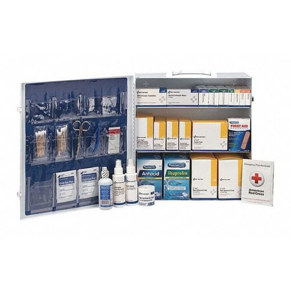 First Aid Kit and Housing, Metal 318 Components, 100 People Served  59331