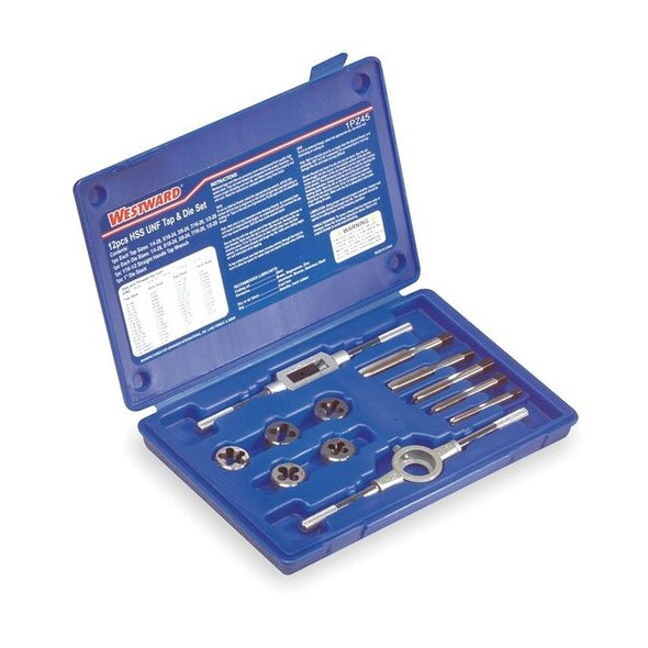 Manufacturer Varies Tap/Die Set,12 Pieces 1PZ45