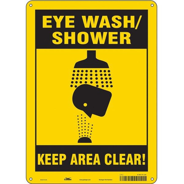 Condor Safety Sign,14 in x 10 in,Polyethylene 485Y20 Condor Safety Sign,14 in x 10 in,Polyethylene 485Y20