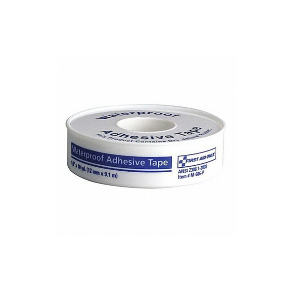 First Aid Only Waterproof Tape, White, WP1/2 in W, 10 in. L M686-P