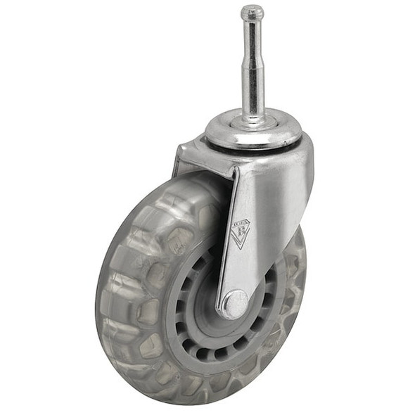 2" X 13/16" Non-Marking Pvc Swivel Caster, No Brake, Loads Up To 90 lb