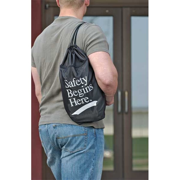 Quality Resource Group Backpack,Drawstring,Safety Begins Here N210/H