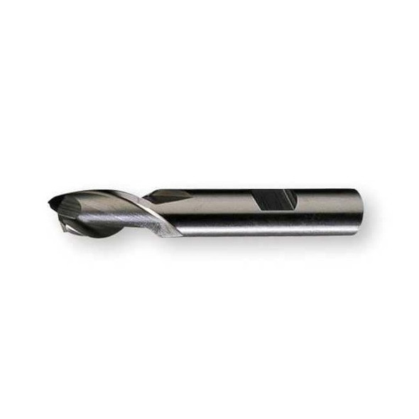 2-Flute HSS Square Single End Mill Cleveland HG-2 Bright 1"x1"x1-5/8"x4-1/2"