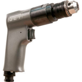 JET Reversible Pistol Grip Air Drill Standard Keyed 3/8"" Chuck 2000 RPM
