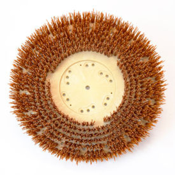 Global Industrial 20"" 70/46 Grit Scrub Brush for Concrete Orange