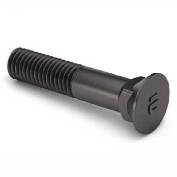 5/8-11 x 4"" Plow Bolt - #3 Flat Head - Grade 5 - Partial Thread - UNC - Steel -