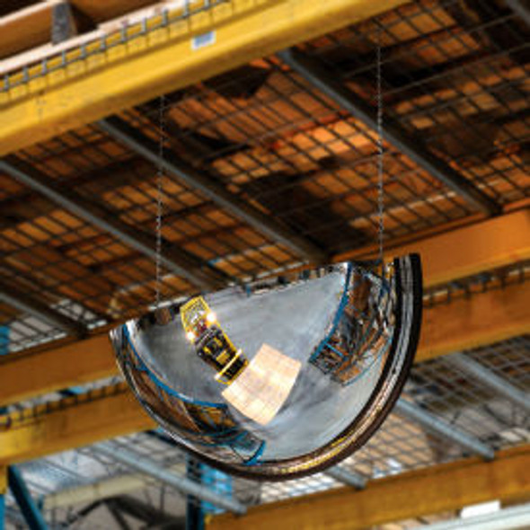 Global Industrial Half Dome Acrylic Mirror Indoor 26"" Dia. 180 degrees Viewing Global Industrial Half Dome Acrylic Mirror Indoor 26"" Dia. 180 degrees Viewing
