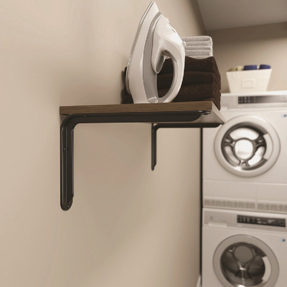 John Sterling Magnum 12 In. Black Decorative Shelf Bracket RP-0099-12BK 237190