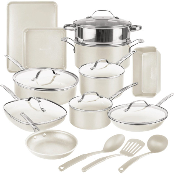 Gotham Steel Natural Collection Cookware/Bakeware Set (20-Piece) 2486 Gotham Steel Natural Collection Cookware/Bakeware Set (20-Piece) 2486