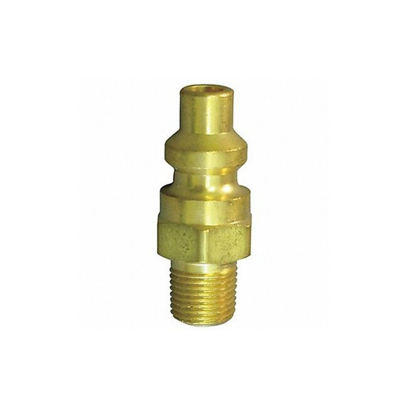 Hansen Coupler Plug,(M)NPT,1/4,Brass A3P