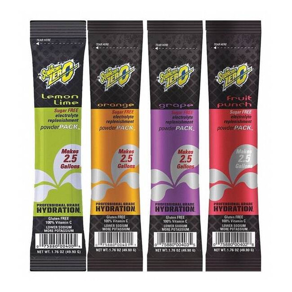 Sqwincher 2.5gal Zero Assorted Powder Concentrate 159016802