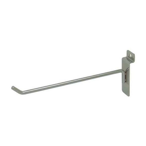 Econoco Hook, Sil, 8 in L, 1/4 in W, PK96 SW/H8
