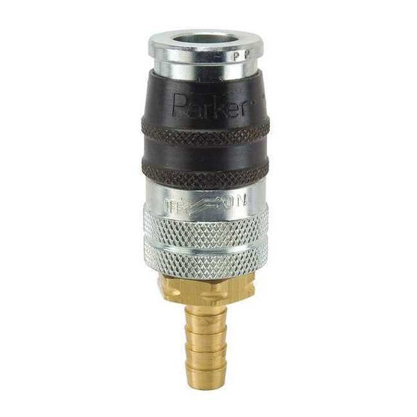 Parker Coupler Body,Steel,Hose Barb,25 cfm EZ-251-6HB