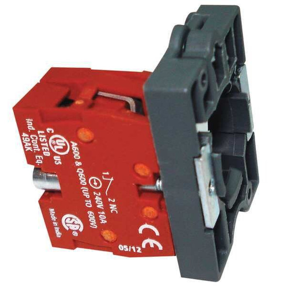 Dayton Contact Block,Mounting Base,22Mm,1NC 30G086