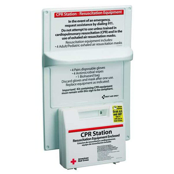 First Aid Only CPR Station,Adult,White,20 Pieces 9145-RC