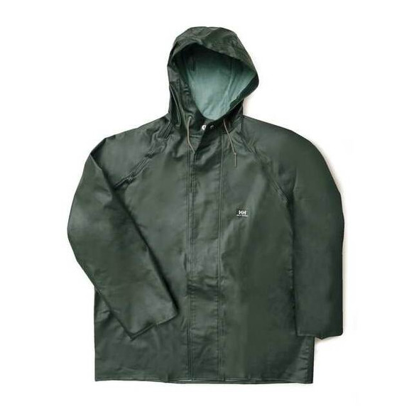 Helly Hansen Rain Jacket with Hood,Green,S 70300_490-S