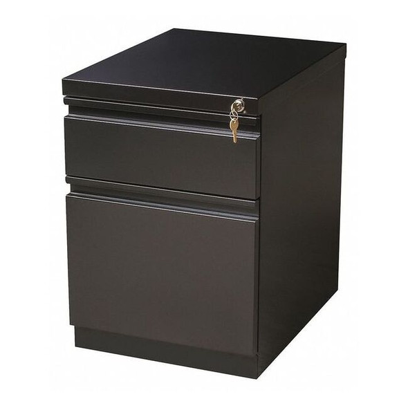 Hirsh 15" W 2 Drawer Desk Pedestal, Black 19308