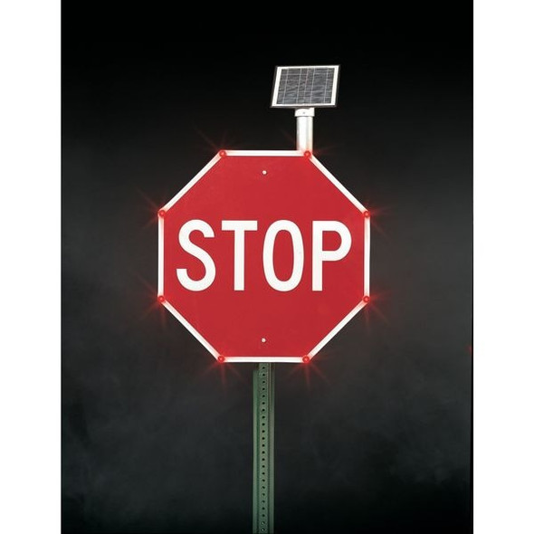 LED Traffic Sign, Pedestrian Crossing Pictogram, Black/Fluorescent Yellow Green, 36" W, 36" H