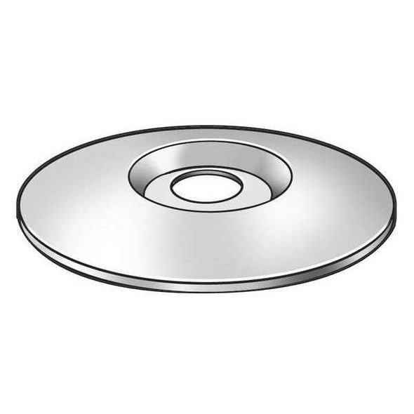 Grating Clip, For Screw Size 1/4 in, 316 Stainless Steel, 100 PK