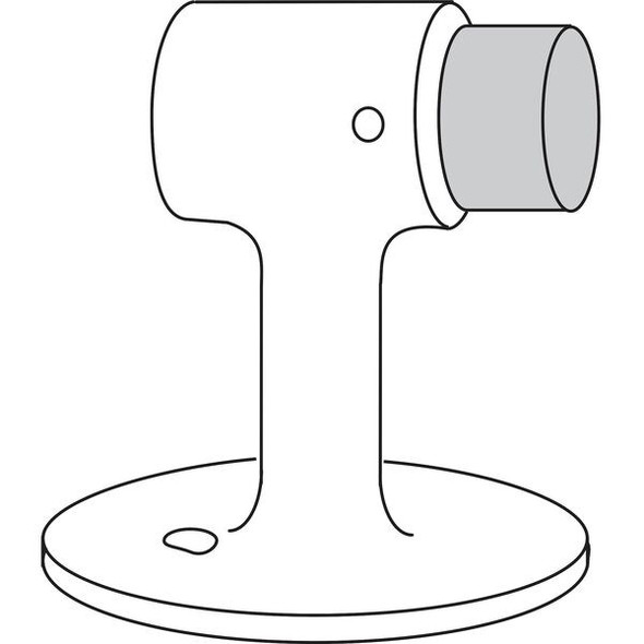 Rockwood Rigid Door Stop, Cast Brass, 3"H 471.3