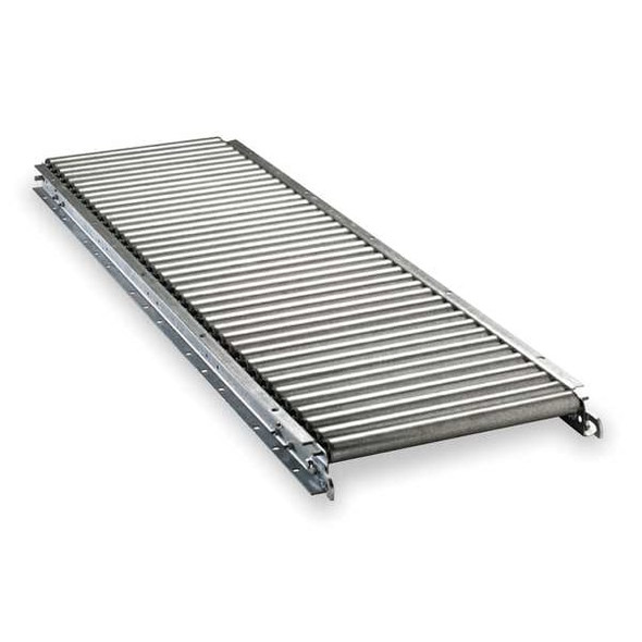 Ashland Conveyor Roller Conveyor,10 ft. L, 22BF 11F10EG15B22
