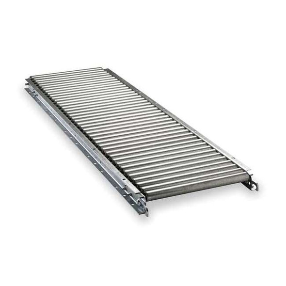 Ashland Conveyor Roller Conveyor,10 ft. L,22" BF, Steel 11F10EG15B22