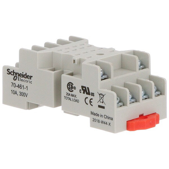 Schneider Electric Rlay Scket,Standrd,Square,14 Pin,2.71" L 70-461-1