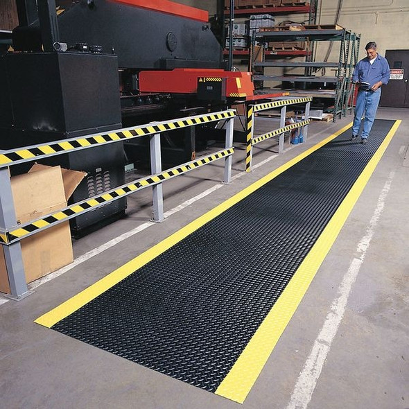 Notrax Traction Runner, 5/32 in Thickness, 2 ft W x 30 ft L, Black 738S0230BL
