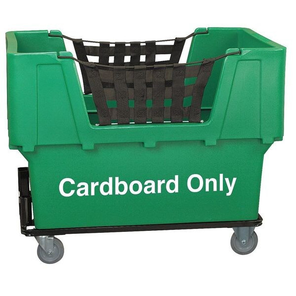 Manufacturer Varies Cube Truck,LLDPE,Green,23.0 cu. ft. N1017261-GREEN-CARDBOARD