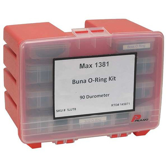 Manufacturer Varies O-Ring Asst,MaxKit,Buna 90A,1415Pc 5JJT8