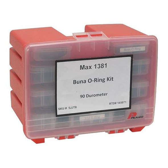 Manufacturer Varies O-Ring Asst,MaxKit,Buna 90A,1415Pc 5JJT8
