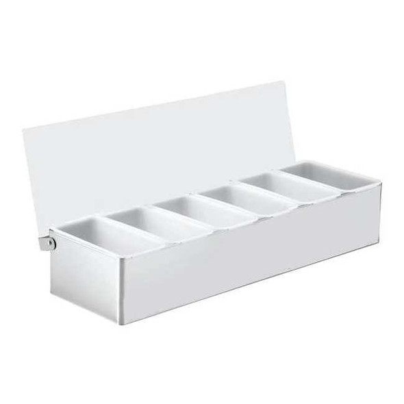 Tablecraft Condiment Holder,6 Compartment 1606