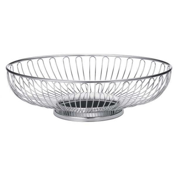Tablecraft Chalet Basket, Oval, Chrome 4176