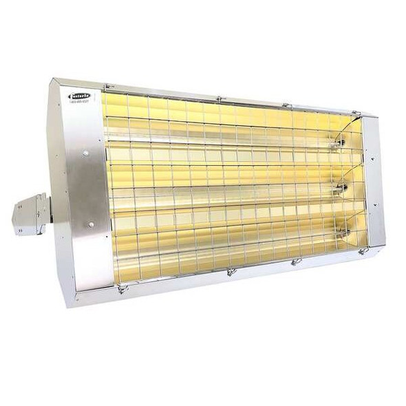 Infrared Quartz Electric Heater, 1, 3 Phase, Stainless Steel, 480V AC