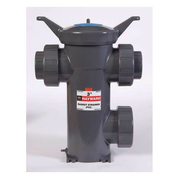 Simplex Strainer, 4" Pipe, Threaded, PVC, 150 psi