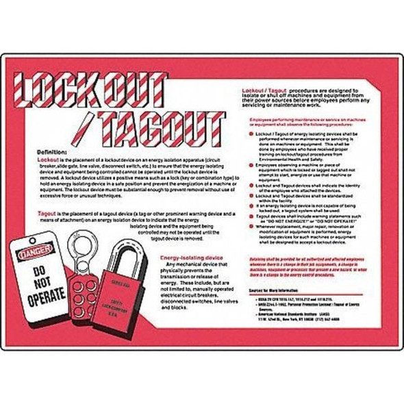 Accuform Safety Poster, Pride In Safety, 22 in H x, 17 in W, Plastic SP124511L