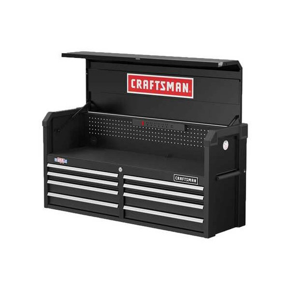Craftsman Chest,8 Drawers,16"D,24-1/2"H,52"W,Black CMST35282BK