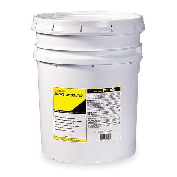 Sti Smoke and Acoustical Caulk,5 gal.,White SNS105W