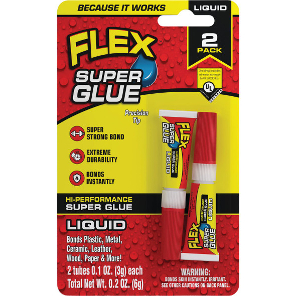 Flex 0.1 Oz. Liquid Super Glue (2-Pack) SGLIQ2X3