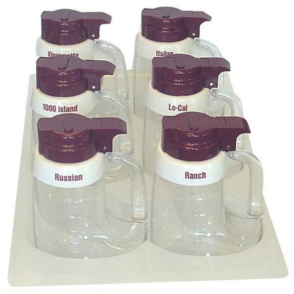 Tablecraft Dressing Dispenser Set,48 oz,PK6 483 Tablecraft Dressing Dispenser Set,48 oz,PK6 483