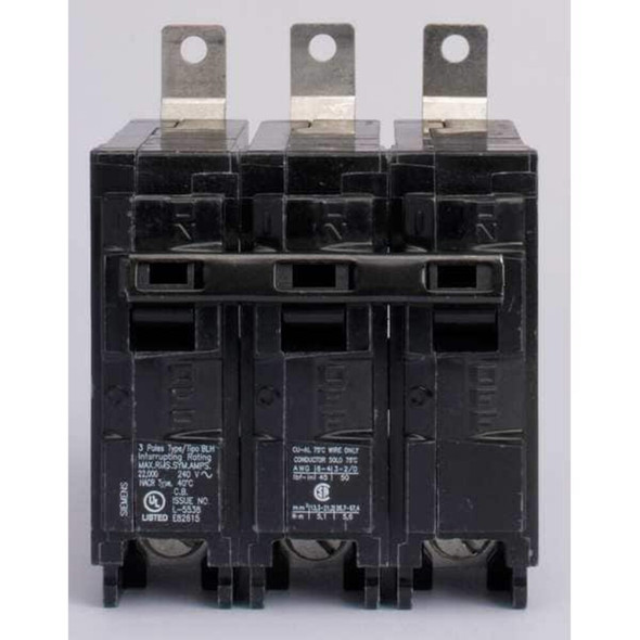 Miniature Circuit Breaker, BL Series, 70A, 3 Pole, 240V AC, 10kA at 240V AC  B370