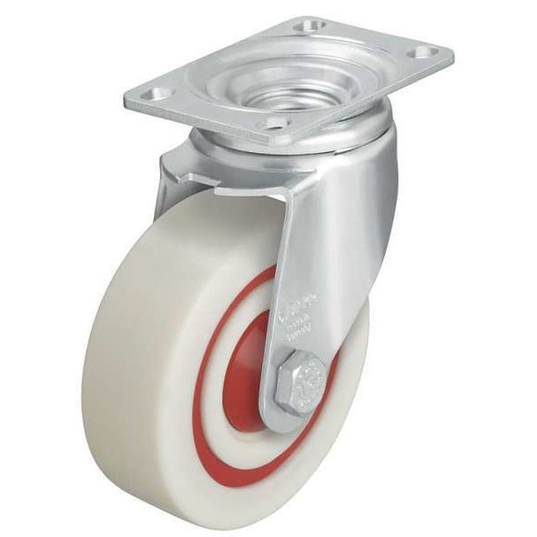 Manufacturer Varies Swivel Plate Caster,Nylon,5 in.,400 lb,Znc L-POW 125KF-12